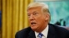 U.S. President Donald Trump speaks during a meeting with the President of FIFA Gianni Infantino in the Oval Office at the White House in Washington, D.C., U.S., Aug. 28, 2018