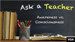Awareness vs. Consciousness 