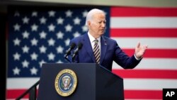 FILE - President Joe Biden speaks about his administration's economic agenda at Prince George's Community College, in Largo, Maryland, Sept. 14, 2023.