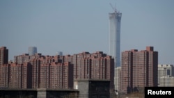 北京的一處居民建築群。（2017年12月16日）