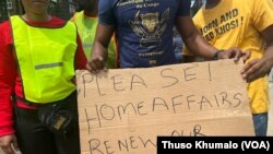 SAF refugees demonstration 