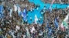 Pasangan capres/cawapres Prabowo Subianto dan Gibran Rakabuming Raka menghadiri kampanye “Pesta Rakyat Wis Wayahe Prabowo-Gibran” di Stadion Deltras, Sidoarjo, Jawa Timur, Jumat, 9 Februari 2024. (Foto: TPN Prabowo-Gibran)