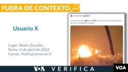 El video en la publicación ya había sido objeto de desinformación a fines de marzo de este año. Diseño: Mila Cruz.