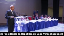 Presidente de Cabo Verde, José Maria Neves, discursa na ceminónia de celebração do 48 anos da Independência Nacional, Praia, 5 Julho 2023