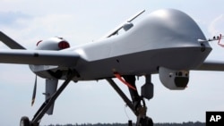 Dron MQ9 Predator prikazan je na Berlinskom avio sajmu ILA u Berlinu, Njemačka, 30. maja 2016. Kina je 11. aprila 2024. objavila sankcije protiv dvije američke odbrambene kompanije zbog, kako kaže, njihove podrške prodaji oružja Tajvanu.