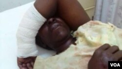Ms Tholiwe Moyo was attacked by a crocodile while crossing Kana River