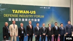 美国太平洋海军陆战队退役中将指挥官鲁德尔率国防承包商访团访问台湾。（美国之音记者杨安摄影）