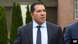 FILE - Lawyer Joseph Tacopina speaks during a news conference in Schoharie, New York, Sept. 2, 2021.