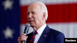 El presidente de Estados Unidos, Joe Biden, durante un discurso por el 22º aniversario de los ataques del 11 de septiembre de 2001 contra el World Trade Center, en la base conjunta Elmendorf-Richardson en Anchorage, Alaska, el 11 de septiembre. 2023.