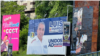 En la principal autopista de Caracas se ven grandes vallas que promueven a candidatos que apenas alcanzan 2 % de intención de voto, según recientes encuestas. Son 10 los aspirantes que participan en la contienda.&nbsp;