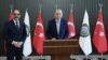 Presiden Turki Recep Tayyip Erdogan berbicara pada acara perayaan 97 tahun Badan Intelijen Nasional Turki (MIT) hari Rabu (10/1). 