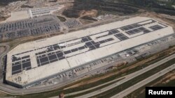 Una vista general de la megafábrica de Tesla en Austin, Texas, Estados Unidos, el 28 de febrero de 2023.
