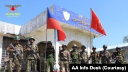 ရခိုင့်တပ်တော် AA က သိမ်းဆည်းခဲ့တဲ့ ပုဏ္ဏားကျွန်းမြို့က စခန်းတခု။ (ဓါတ်ပုံ_AA Info Desk)
