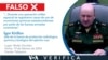 El teniente general Ígor Kirillov, comandante de la fuerza de protección radiológica, química y biológica del ejército ruso, afirmó que Kiev utilizó armas químicas estadounidenses contra las tropas rusas. Esto es parte de una desinformación.