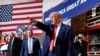 Mantan Presiden Donald Trump berbicara di Clinton Township, Michigan, Rabu, 27 September 2023. (AP/Mike Mulholland)