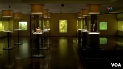 Exposición permanente del Museo del Oro, la sala cosmología y simbolismo de las culturas indígenas. FOTO: Johan Reyes, VOA.