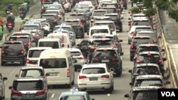 Tahun lalu Jakarta menduduki peringkat ke-30 dalam indeks Lalu Lintas Tom Tom, di mana peringkat 1 dianggap yang terburuk di antara 387 kota di 55 negara. (Dave Grunebaum/VOA)
