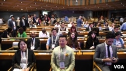 各國代表們參加了在斯利那加、查謨和克什米爾的國際會議中心舉行的G20國家旅遊部長會議。為期三天的會議於2023年5月24日結束。(美國之音瓦西姆·納比拍攝)