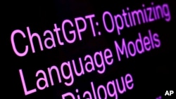 FILE - Text from the ChatGPT page of the OpenAI website on Feb. 2, 2023. (AP Photo/Richard Drew, File)