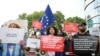 Georgians protest 'Russia-style' media law, mark Orthodox Easter with vigil 