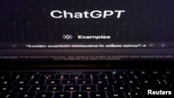 FILE - A keyboard is seen reflected on a computer screen displaying the website of ChatGPT, an AI chatbot from OpenAI, in this illustration picture taken February 8, 2023. (REUTERS/Florence Lo/Illustration/File Photo)
