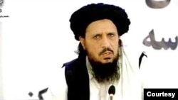 Taliban religious scholar Mohammad Omar Jan Akhundzada is seen in this undated photo from the Taliban Ministry of Information and Culture.