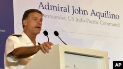 资料照：美国印太司令部司令约翰·阿奎利诺（John Aquilino）