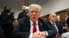 Поранешниот претседател Доналд Трамп присуствува на неговото судење во Кривичниот суд на Менхетен, 28 мај 2024 година, во Њујорк.