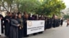 Juízes angolanos fazem protesto silencioso em Luanda, Angola, 18 de Fevereiro