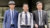 3名承認交替控罪”煽惑他人有意圖而傷人罪”，被撤銷《港區國安法》下”宣揚恐怖主義罪”的香港大學學生（左起）杜林丞亨、郭永皓及容頌禧。(美國之音/湯惠芸)