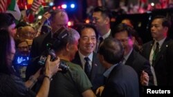 Wakil Presiden Taiwan William Lai tiba di Lotte Hotel di Manhattan di New York City, New York, AS, 12 Agustus 2023. (Foto: REUTERS/Jeenah Moon)