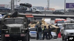 Autostradë në hyrje të Moskës