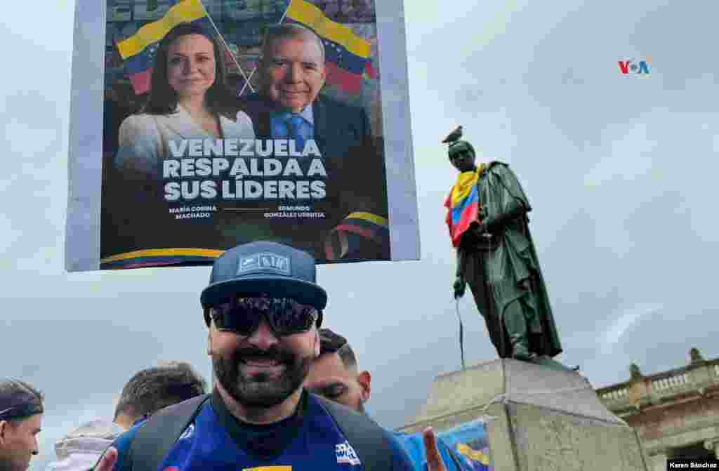 La caravana fue convocada por el movimiento político Vente Venezuela, dirigido por la opositora María Corina Machado, como apoyo a su candidato Edmundo González.
