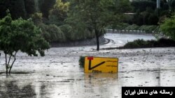 وقوع سیل در مشهد