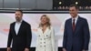 De derecha a izquierda: el candidato de VOX, Santiago Abascal, la candidata de Sumar, Yolanda Díaz, y el actual presidente Pedro Sánchez.