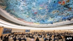 聯合國人權理事會在日內瓦對中國人權狀況進行審議。 （2024年1月23日）