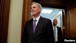 U.S. House Speaker Kevin McCarthy walks after the House approved, 314-117, the debt ceiling deal he negotiated with the White House to end their standoff and avoid a historic default at the U.S. Capitol in Washington, May 31, 2023.