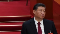 中國領導人習近平在北京人大會堂舉行的全國人大會議開幕式上。（2024年3月5日）