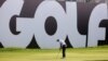 FILE - England's Sam Horsfield putts during the second round of the inaugural LIV Golf Invitational at Centurion Club, Hemel Hempstead, Britain, June 10, 2022. 
