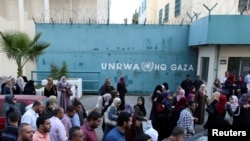 Përpara zyrës së UNRWA-s në Gazë