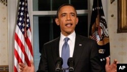 Presidente Obama fala com os jornalistas, na Casa Branca, apos a concluso das negociaçes sobre o orçamento, ontem a noite