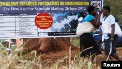 Bango linalohimiza umuhimu wa kupata chanjo ya Surua nchini Zimbabwe.