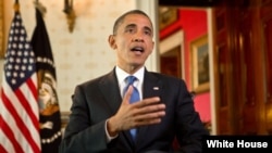 Presiden Amerika Barack Obama menggelar rapat khusus untuk upaya pemulihan segera pasca badai Sandy, Sabtu (3/11). (Foto: dok). 