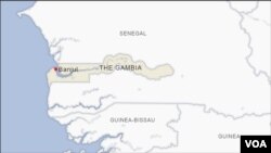 Ramani ya nchi ya Gambia