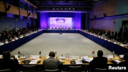 Representatives from various African nations gather at the opening session at the AGOA Forum during the US-Africa Leaders Summit in Washington August 4, 2014. 