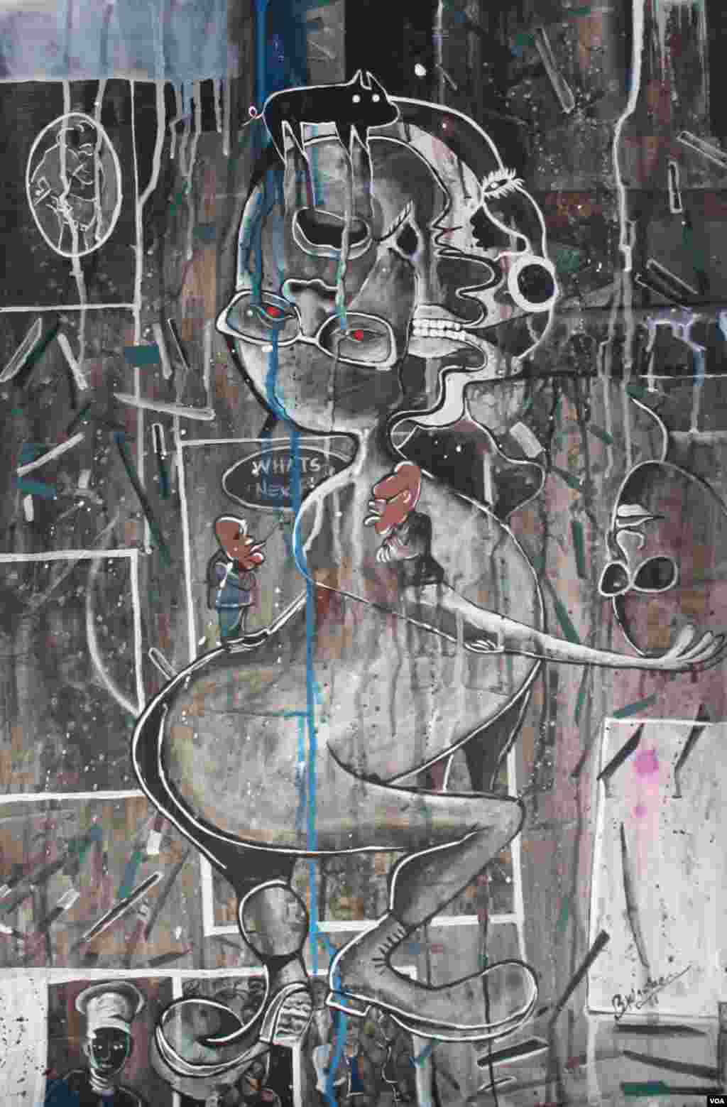 "Fallen tyranny" is another of Ngobeni’s political works (Photo: B. Ngobeni)