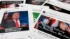 FILE - Some of the Facebook and Instagram ads linked to a Russian effort to disrupt the American political process and stir up tensions around divisive social issues, released by members of the U.S. House Intelligence committee, are photographed in Washington.