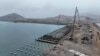 Vista de la construcción del megapuerto de Chancay en Perú por una compañía china, el 22 de agosto de 2023.