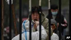 중국 베이징의 신종 코로나바이러스 검사소.