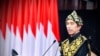 Berbaju adat khas Sabu dari NTT , Presiden Joko Widodo menyampaikan Pidato RUU APBN Tahun Anggaran 2021 dan Nota Keuangan , pada Rapat Paripurna Pembukaan Masa Persidangan I DPR-RI Tahun Sidang 2020 – 2021 di MPR/DPR RI, Senayan, Jakarta, Jumat (14/8). (S